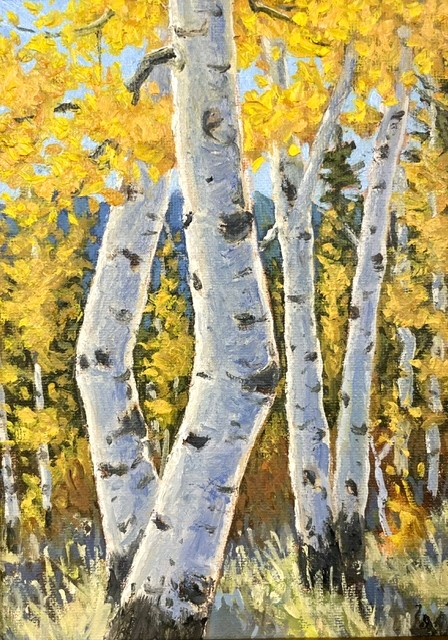 Aspen Trunk Show 8x6 $350 at Hunter Wolff Gallery
